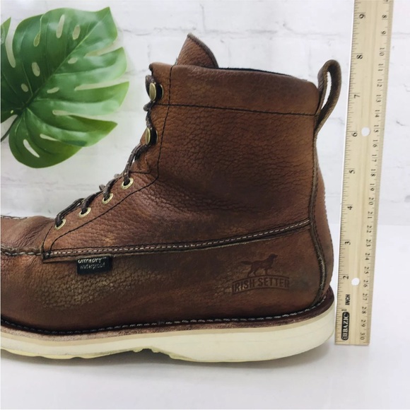 Red Wing Irish Setter 838 Boots Men's 10.5 EE (Wide) Brown Leather Wingshooter - Picture 10 of 14